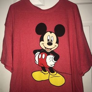 Disney Mickey Mouse Red T-Shirt 2XL